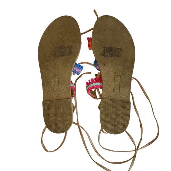 Brash Women’s Rio Leg Wrap Flat Sandal – Size 9.5 - Picture 3 of 5